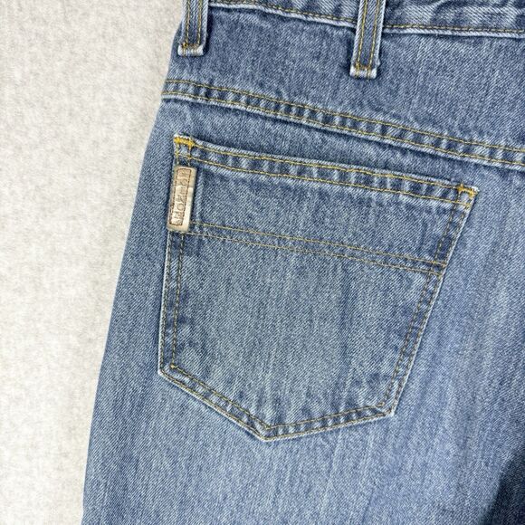 Cinch Green Label Jeans Mens 30x36 Blue Relaxed Tapered Fit Light Wash Denim - Picture 9 of 13